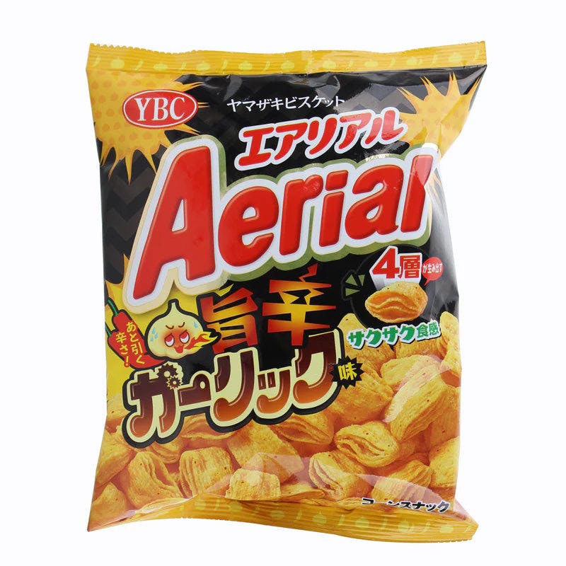 YBC Aerial Chips Spicy Garlic 千层薄脆 香辣蒜口味 日本进口